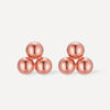 TRIO DOT OHRSTECKER Ohrringe Rosegold ICRUSH Gold/Silver