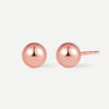 Round Ball  Ohrringe Rosegold ICRUSH Gold/Silver