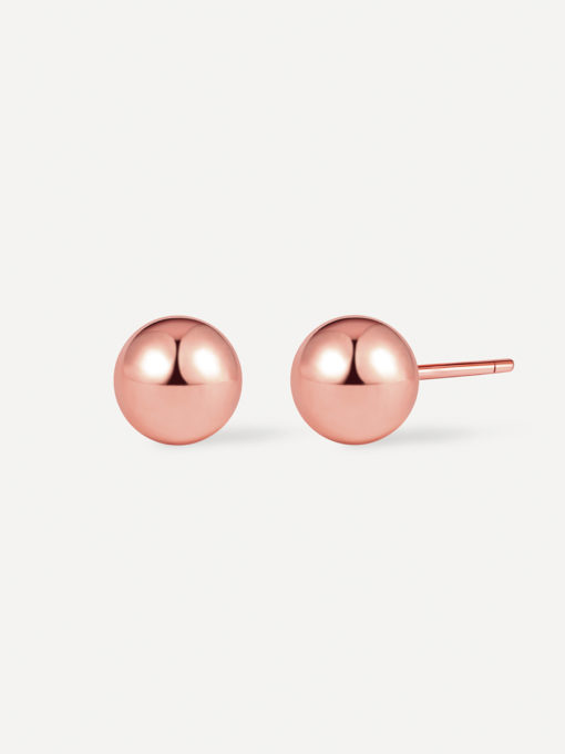 Round Ball  Ohrringe Rosegold ICRUSH Gold/Silver