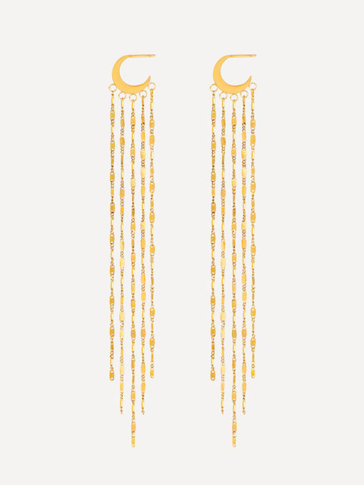 Moonlit Tassel Ohrringe Gold ICRUSH Gold/Silver