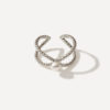 Elegant Pearl Ring Silber ICRUSH Gold/Silver