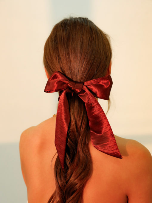 Graceful Bow Scrunchie ICRUSH Gold/Silver