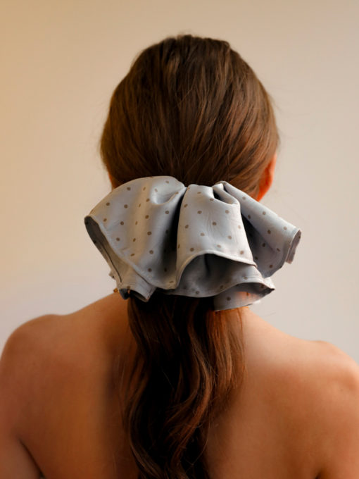 Elegant Polka Scrunchie ICRUSH Gold/Silver