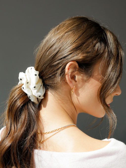 Bow Bliss Scrunchie ICRUSH Gold/Silver