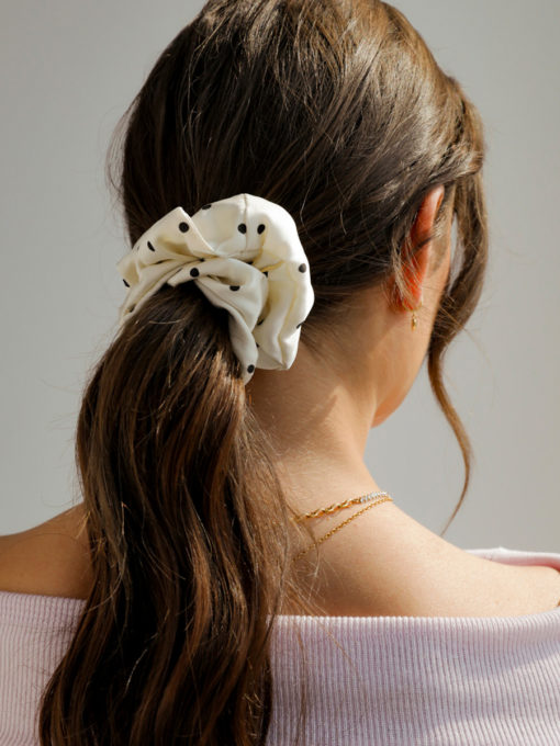 Bow Bliss Scrunchie ICRUSH Gold/Silver