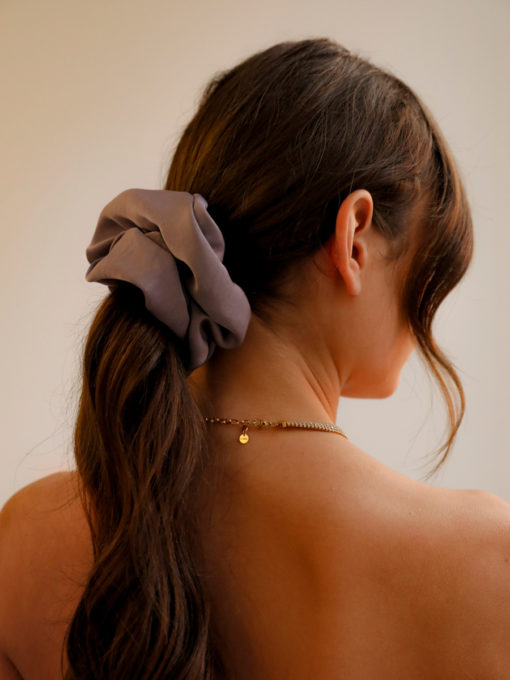 Purple Grace Scrunchie ICRUSH Gold/Silver