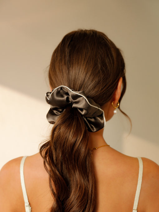 Olive Charm Scrunchie ICRUSH Gold/Silver