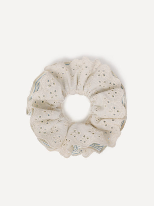 Floral Scrunchie ICRUSH Gold/Silver