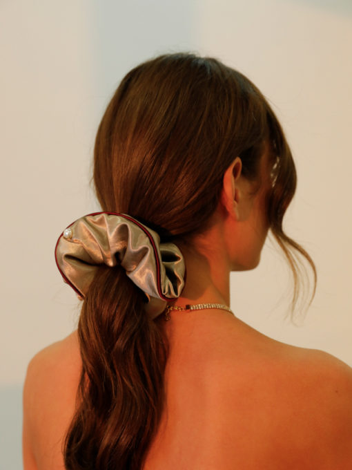 Delicate Love Scrunchie ICRUSH Gold/Silver