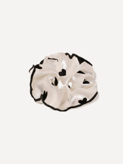 Romantic Heart Scrunchie ICRUSH Gold/Silver