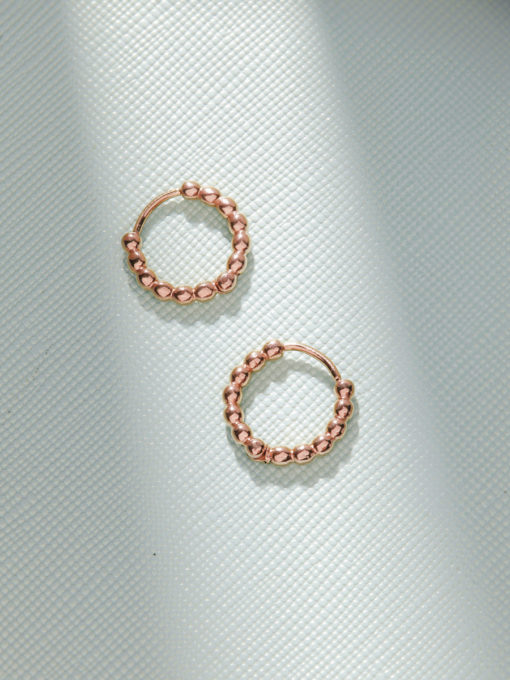 Double Earcuff Ohrringe Rosegold ICRUSH Gold/Silver