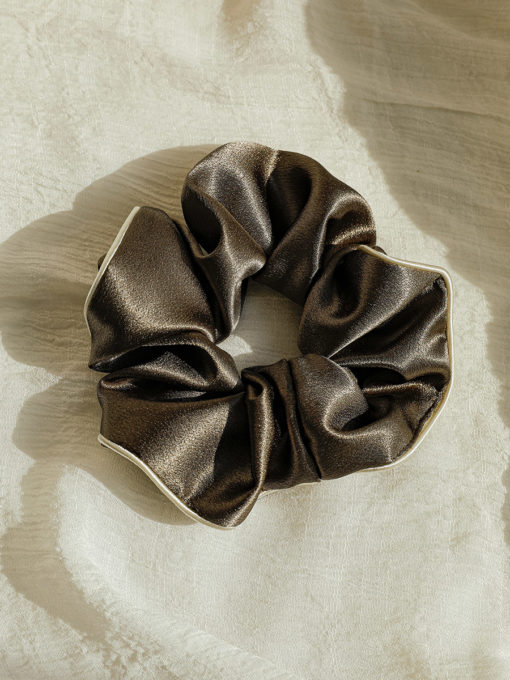 Olive Charm Scrunchie ICRUSH Gold/Silver