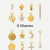 2 Charms Bundle Gold ICRUSH Gold/Silver