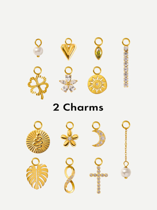 2 Charms Bundle Gold ICRUSH Gold/Silver