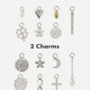 2 Charms Bundle Silber ICRUSH Gold/Silver