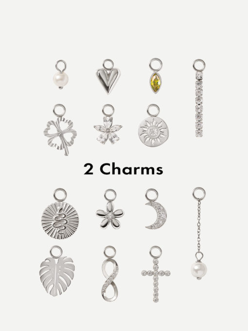 2 Charms Bundle Silber ICRUSH Gold/Silver