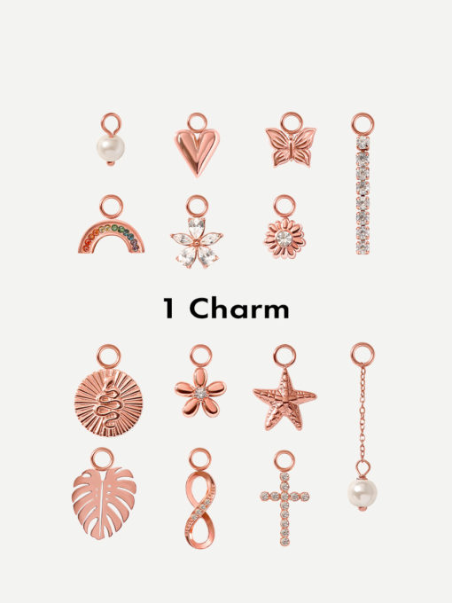 2 Charms Bundle Rosegold ICRUSH Gold/Silver