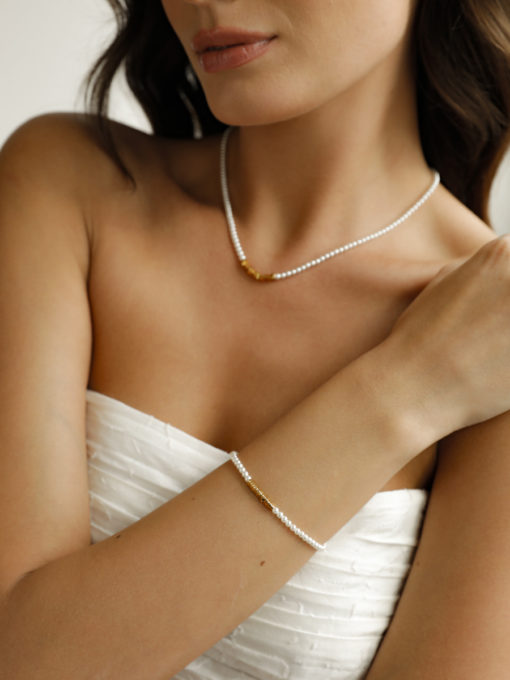 Fragments Pearl ARMBAND Gold ICRUSH Gold/Silver