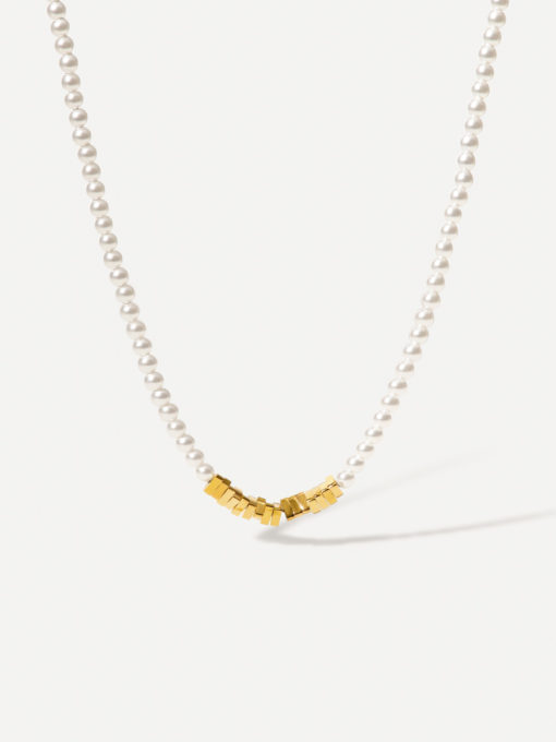 Fragments Pearl Kette Gold ICRUSH Gold/Silver