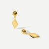 Modern Geometric Ohrringe Gold ICRUSH Gold/Silver