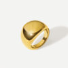 Bold Dome Ring Gold ICRUSH Gold/Silver